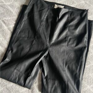 Black Leather Leggings